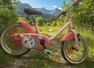 Bici infantil Decathlon 14 unicornio