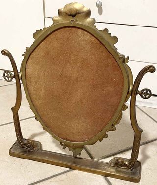 Specchio Psiche basculante vintage da tavolo