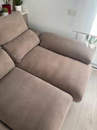 Sofá chaise longue 4 plazas con arcón