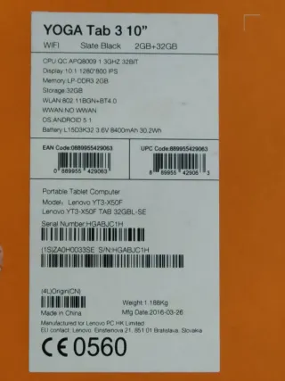 Lenovo Tab 3 10 Tablet