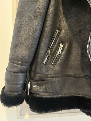 Chaqueta aviador mujer negra