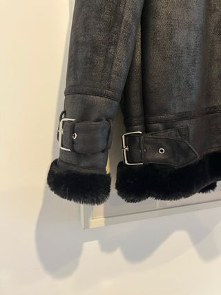 Chaqueta aviador mujer negra