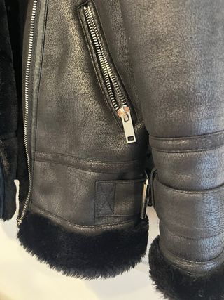 Chaqueta aviador mujer negra