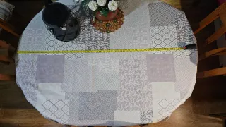 Mesa redonda extensible de madera