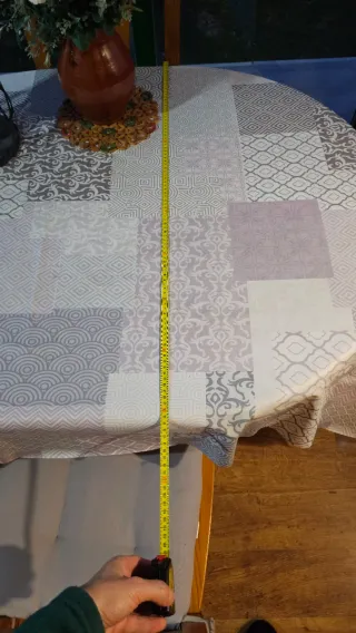 Mesa redonda extensible de madera