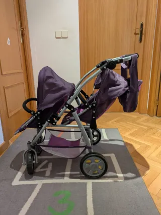 Carrito gemelar de muñecas “Little Princess”