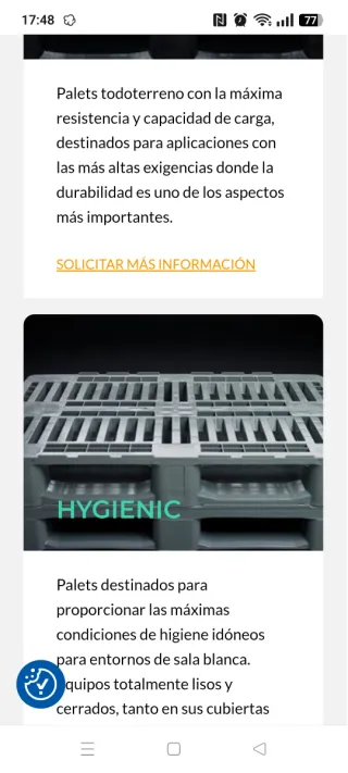 Palés de plástico europeos - Gran cantidad