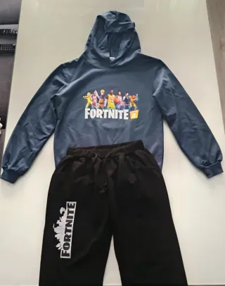 Chándal Fortnite niño azul y negro