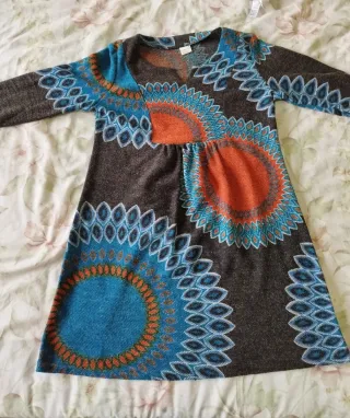 Vestido estampado multicolor