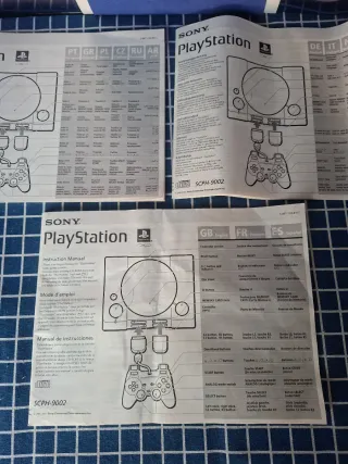 PS1 ORIGINALES MANUALES DE INSTRUCCIONES