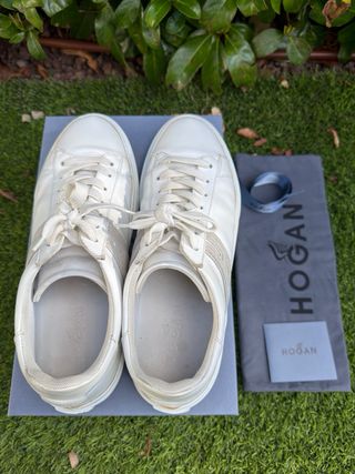 Zapatillas Hogan Hombre Talla 44 (9,5)Blanco/Beige