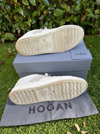 Zapatillas Hogan Hombre Talla 44 (9,5)Blanco/Beige