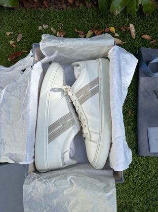 Zapatillas Hogan Hombre Talla 44 (9,5)Blanco/Beige