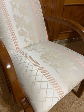 Juego de 2 sillas tapizadas