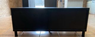 Mueble TV y Estantería Negro Ikea...