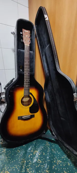 Estuche Rígido Guitarra Acústica Negro