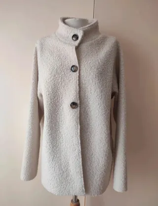 Abrigo beige mujer talla única