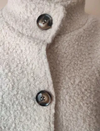 Abrigo beige mujer talla única