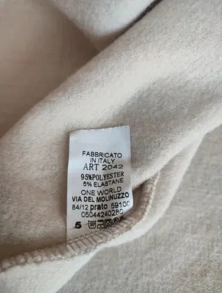 Abrigo beige mujer talla única