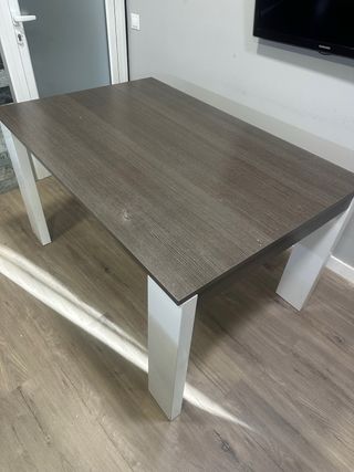Mesa de comedor/cocina madera y metal