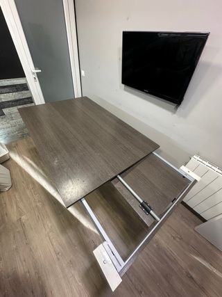 Mesa de comedor/cocina madera y metal