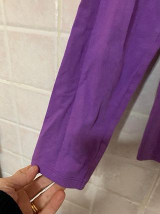 Maglia vintage viola con scollo a V Calvin Klein