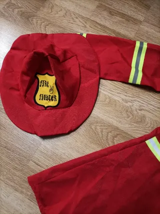 Disfraz Bombero Bombera Talla 7-9 años