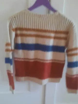 Jersey de rayas beige y multicolor de tifosi