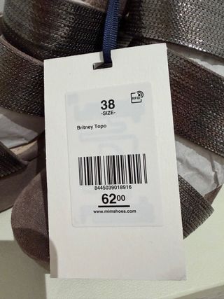 Sandalias MIM plataforma y tacón color topo