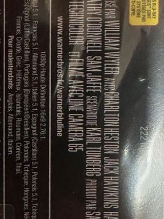 Blu-ray Ben-Hur 50 Aniversario nuevo