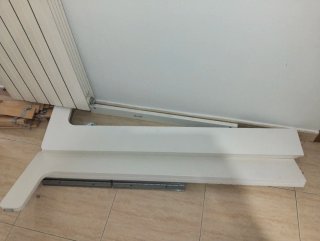 Cama extensible SLÄKT IKEA blanca 80x200 + colchon