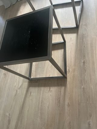 Mesas auxiliares modernas madera y metal