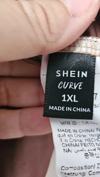 Body SHEIN BAE marrón degradado, cuello asimetrico