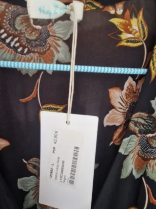 Vestido largo estampado floral