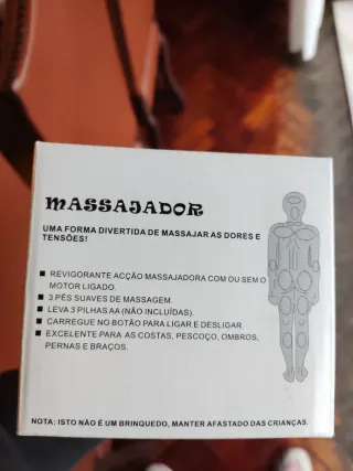 Massajador Natura Relax Vermelho/Prata