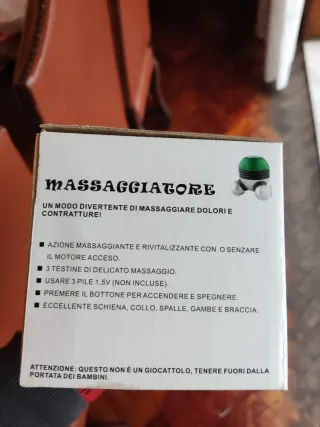 Massajador Natura Relax Vermelho/Prata