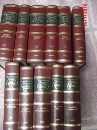 11 libros PREMIOS NOBEL x 10€ todos