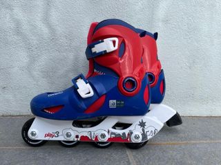 Patines Oxelo Talla 34 Azul/Rojo