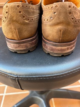 Zapatos Yanko Marrones Brogue Ante