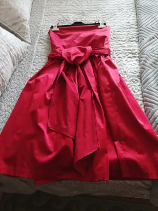 Vestido de fiesta negro y gris