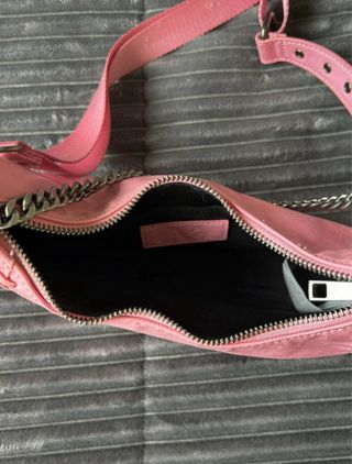 Bolso Zara Rosa con Cadena y Tachuelas