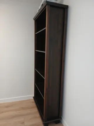 Librería Ikea Madera Oscura