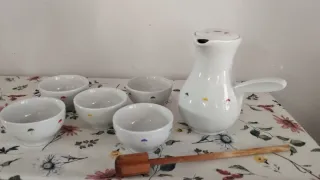 Juego de chocolatera de porcelana