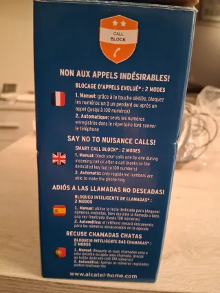 Teléfono Inalámbrico Alcatel Negro