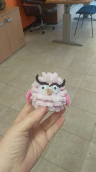 Piccolo gufetto fatto a mano