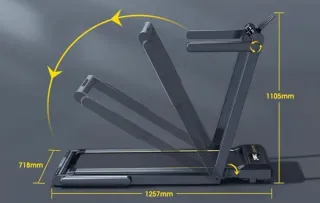 Cinta de correr plegable hasta 16km/h
