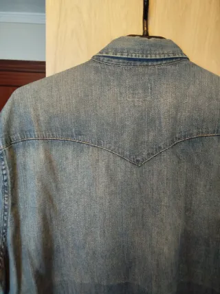 Camisa Levis Denim Manga Corta Talla L