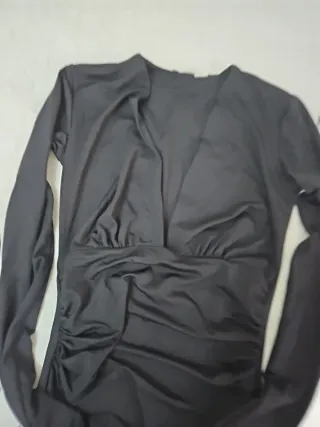 Body negro manga larga talla única