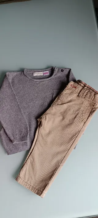 Jersey Zara Kids niño gris