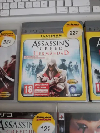 Lote PS3: Assassin's Creed 3, Brotherhood, Revelat